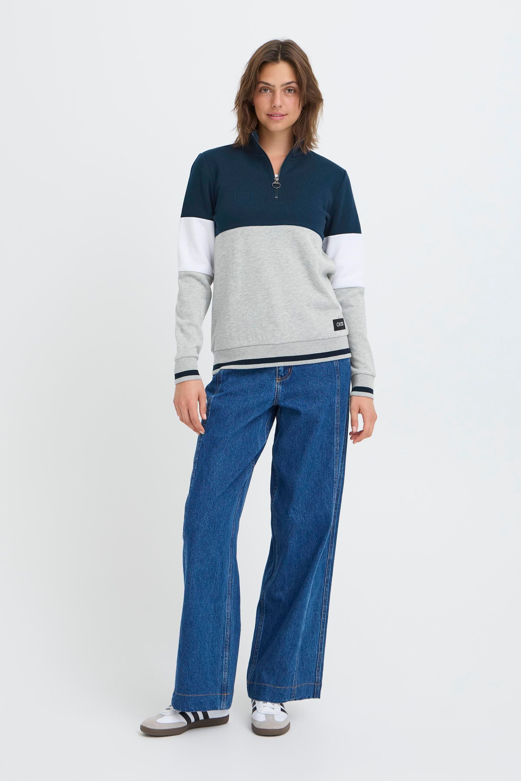 OXMO Longsweatshirt OXOmaren Modernes Sweatshirt