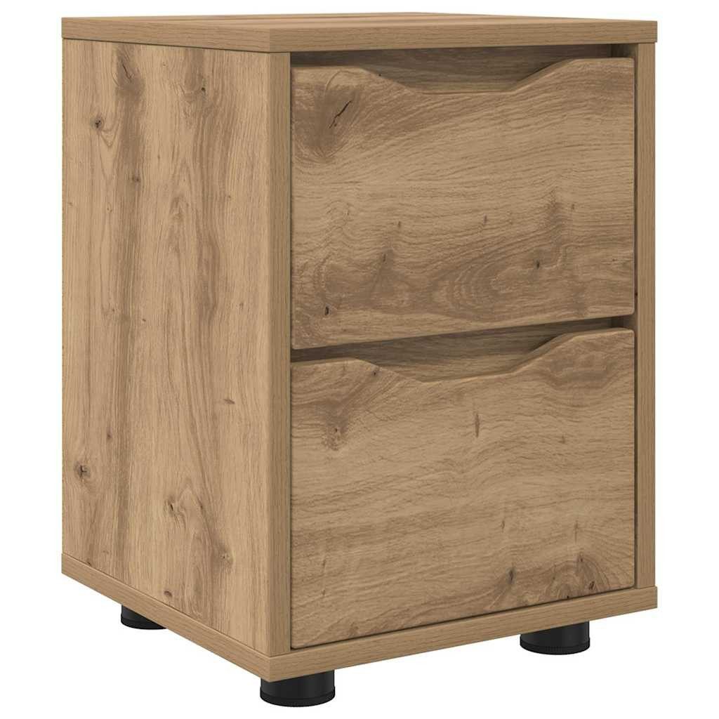 vidaXL Nachttisch Nachttisch Artisan-Eiche 30,5 x 30 x 43 cm Holzwerkstoff (1-St)