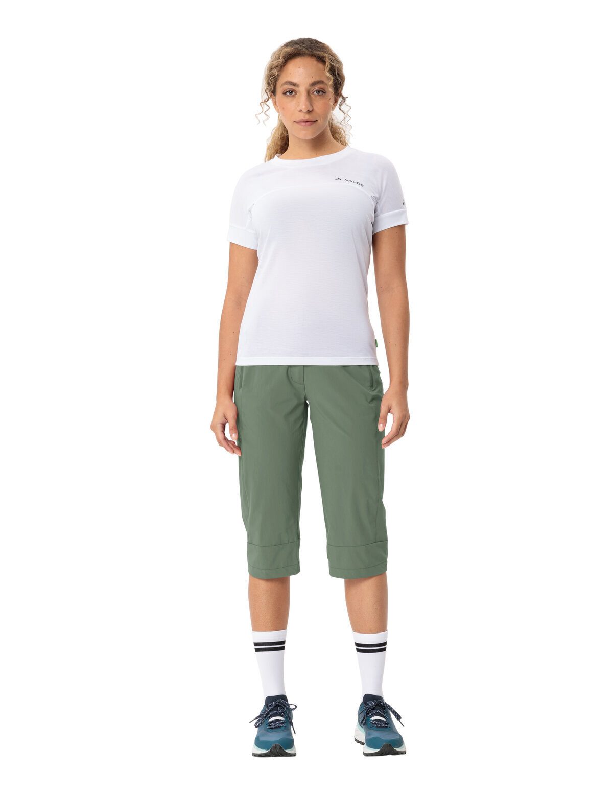 VAUDE Funktionshose Women's Farley Stretch Capri III (1-tlg) schnellstrocknende und strapazierfähige Outdoor-Hose