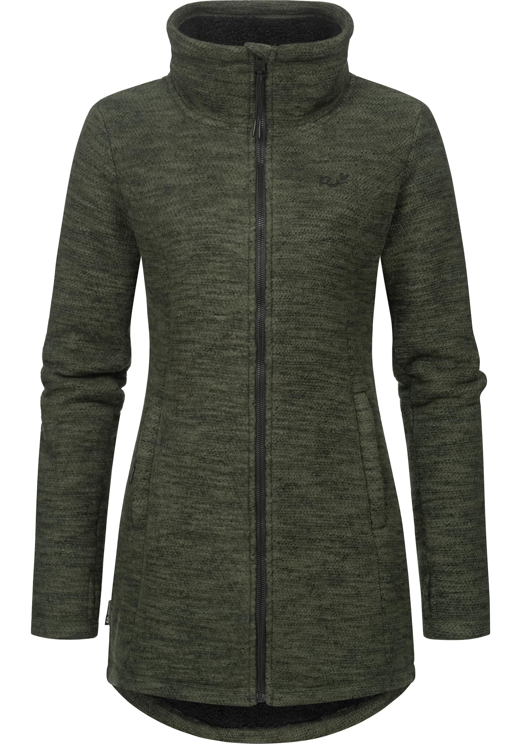 Ragwear Strickjacke Miram Melange Kuschelige Übergangsjacke in Strick-Optik