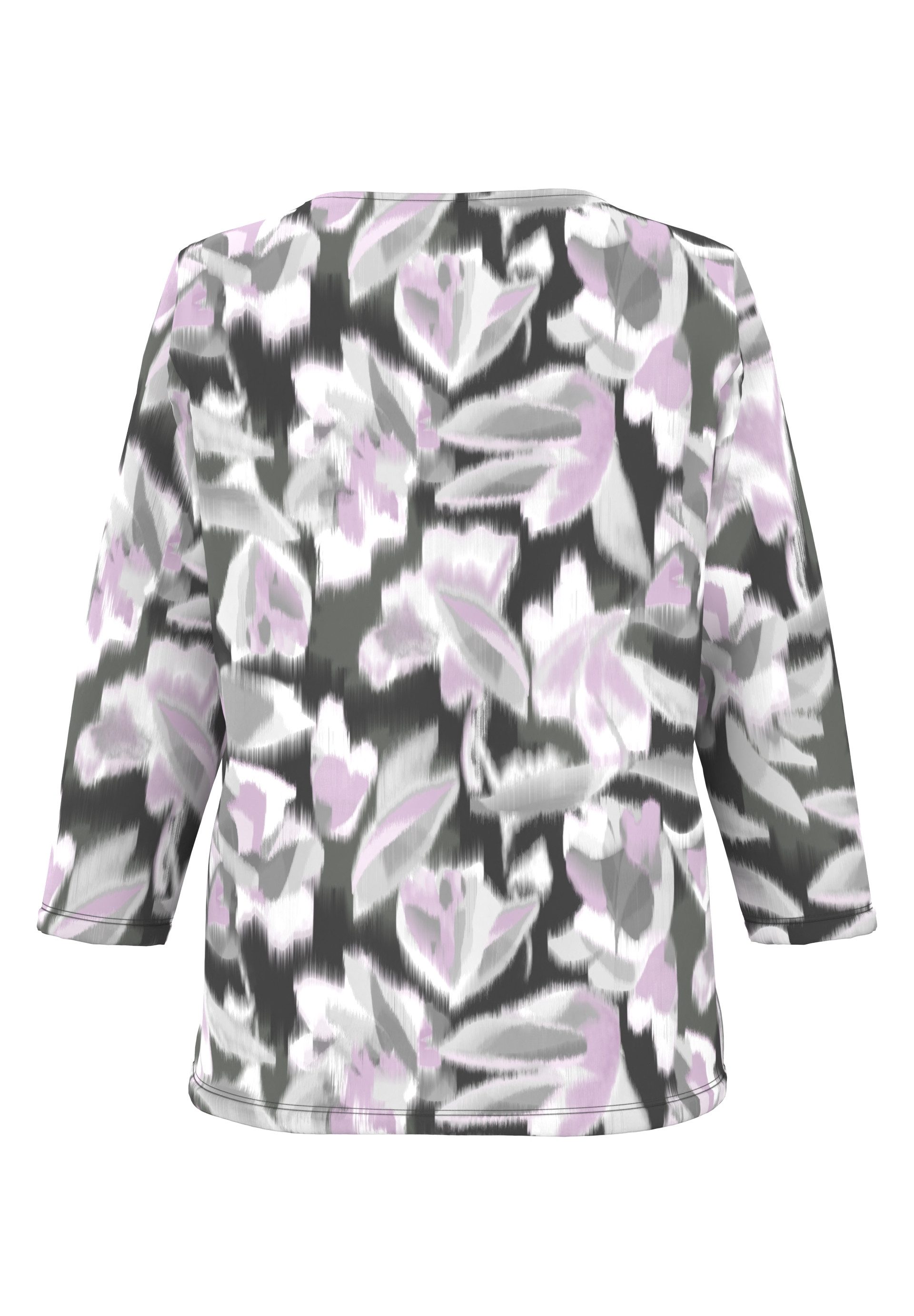 FRANK WALDER 3/4-Arm-Shirt mit gerundetem V-Ausschnitt günstig online kaufen