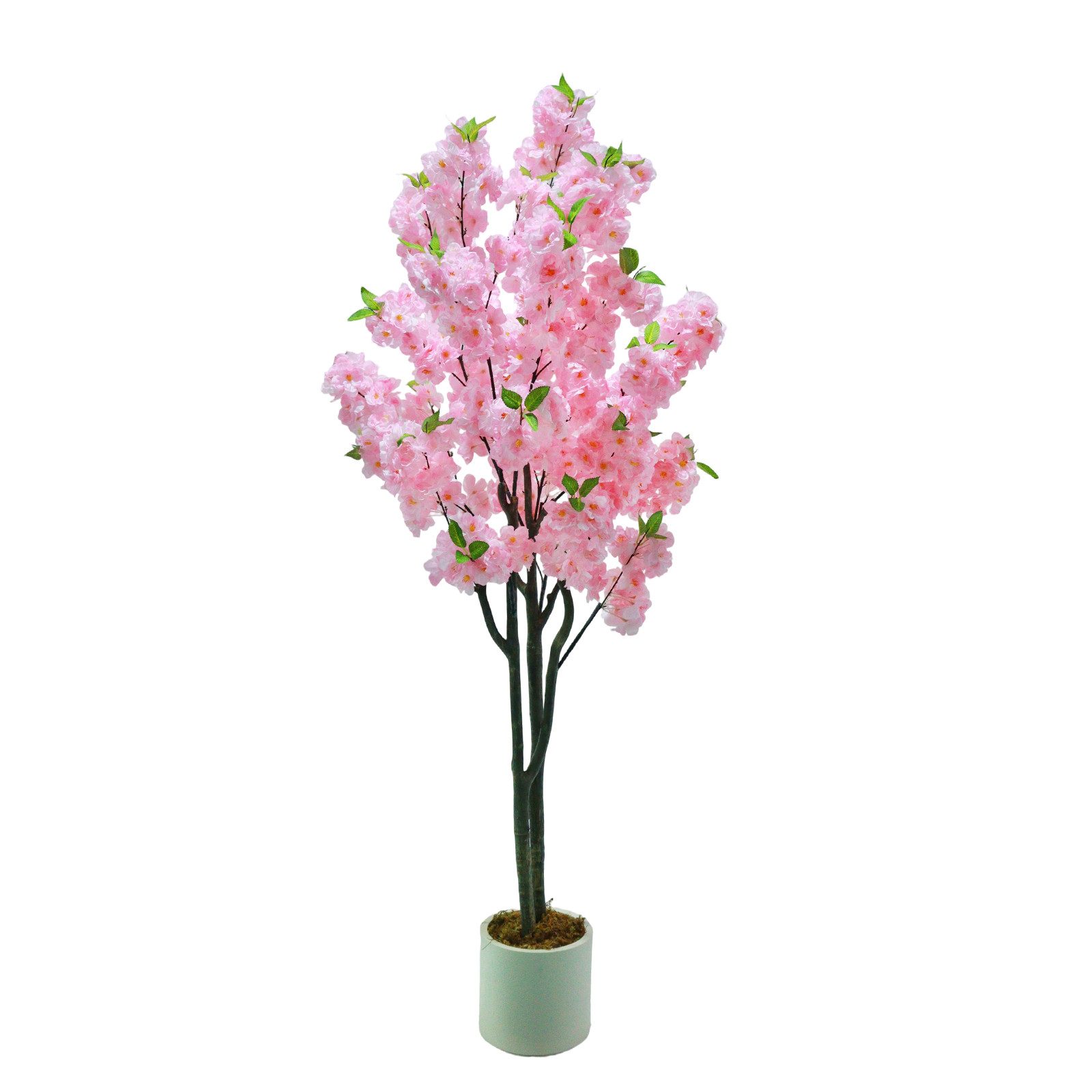 GarveeMore Kübelpflanzen 1,52m rosa künstlicher Kirschbaum mit Topf, dekorative Kunstbaum