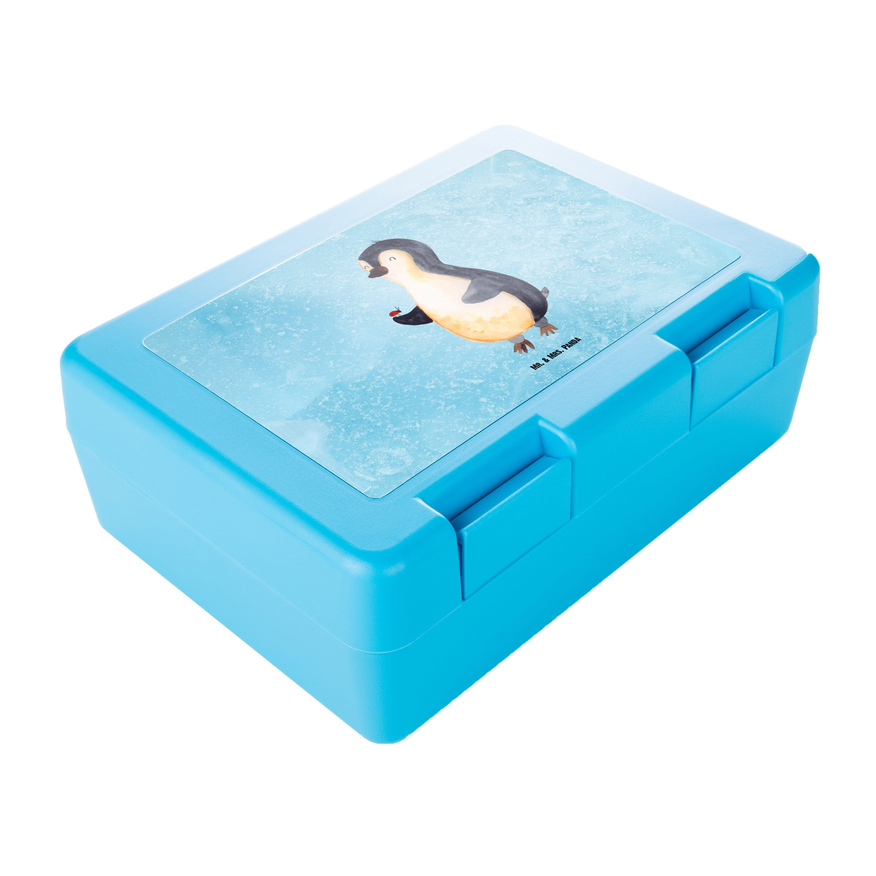 Panda Mrs. Eisblau (1-tlg) Kunststoff, Geschenk, Butterdose Pinguin - Liebe, Brotbox, Brotzeitbox, Marienkäfer Mr. Premium - &