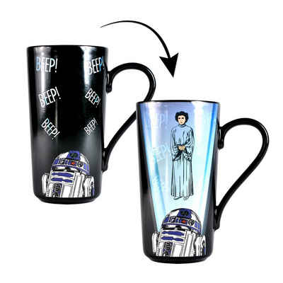 HMB Tasse Star Wars Thermo Latte Macchiato Becher Leia/R2-D2