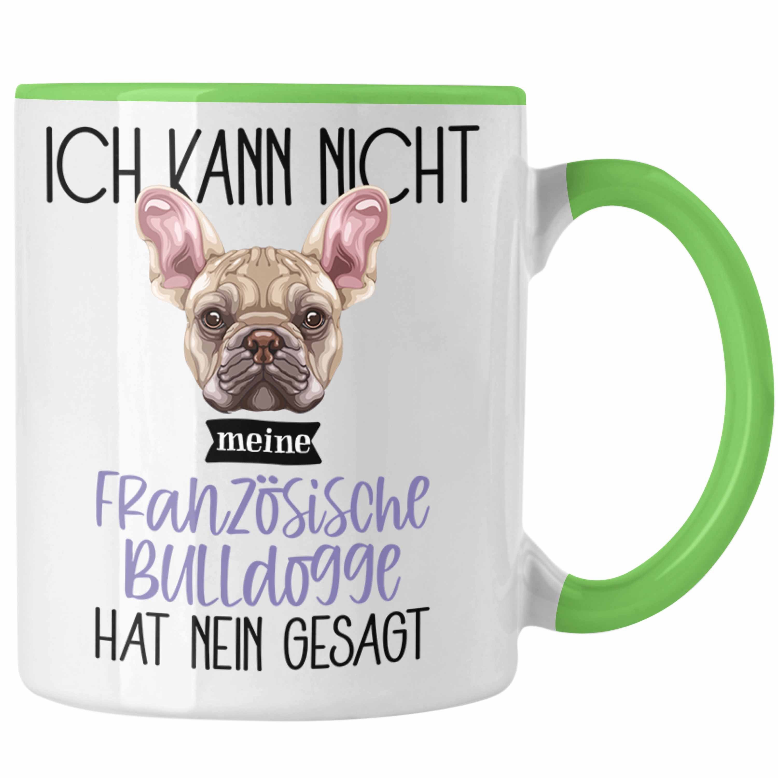 Spruch Besitzer Geschenk Lustiger Tasse Tasse Trendation Geschen Grün Bulldogge Französische