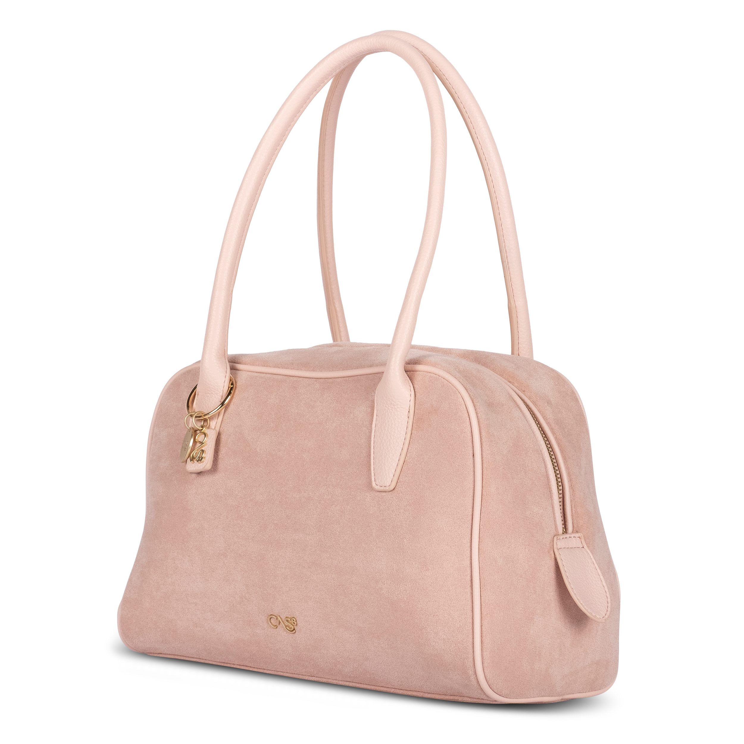 Cas8 Handtasche Rike 35594 - vegane Schultertasche in Wildleder-Optik