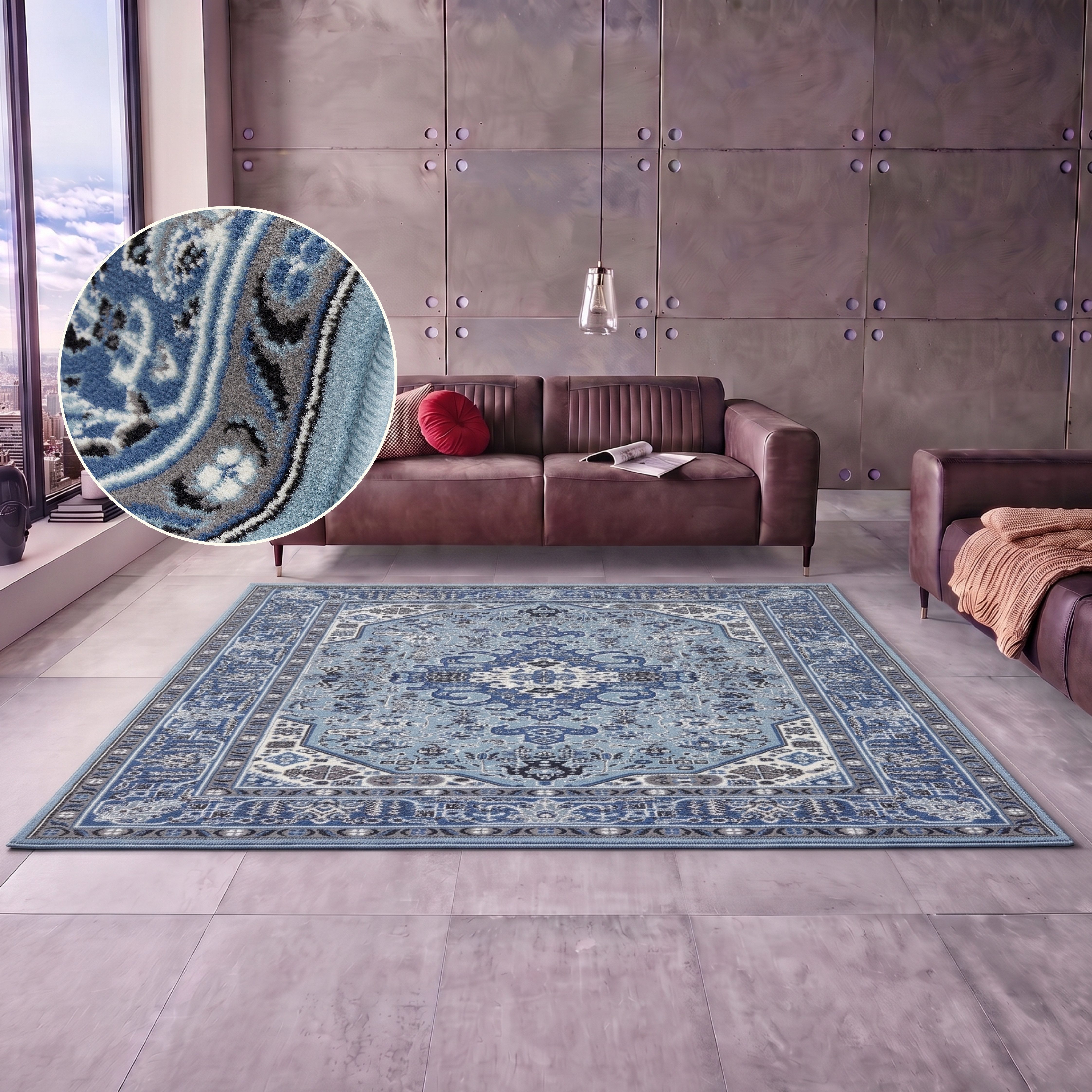 HANSE Home Teppich Skazar Isfahan, rechteckig, Höhe: 9 mm, Kurzflor, Orient, Läufer, Vintage, Esszimmer, Wohnzimmer, Flur