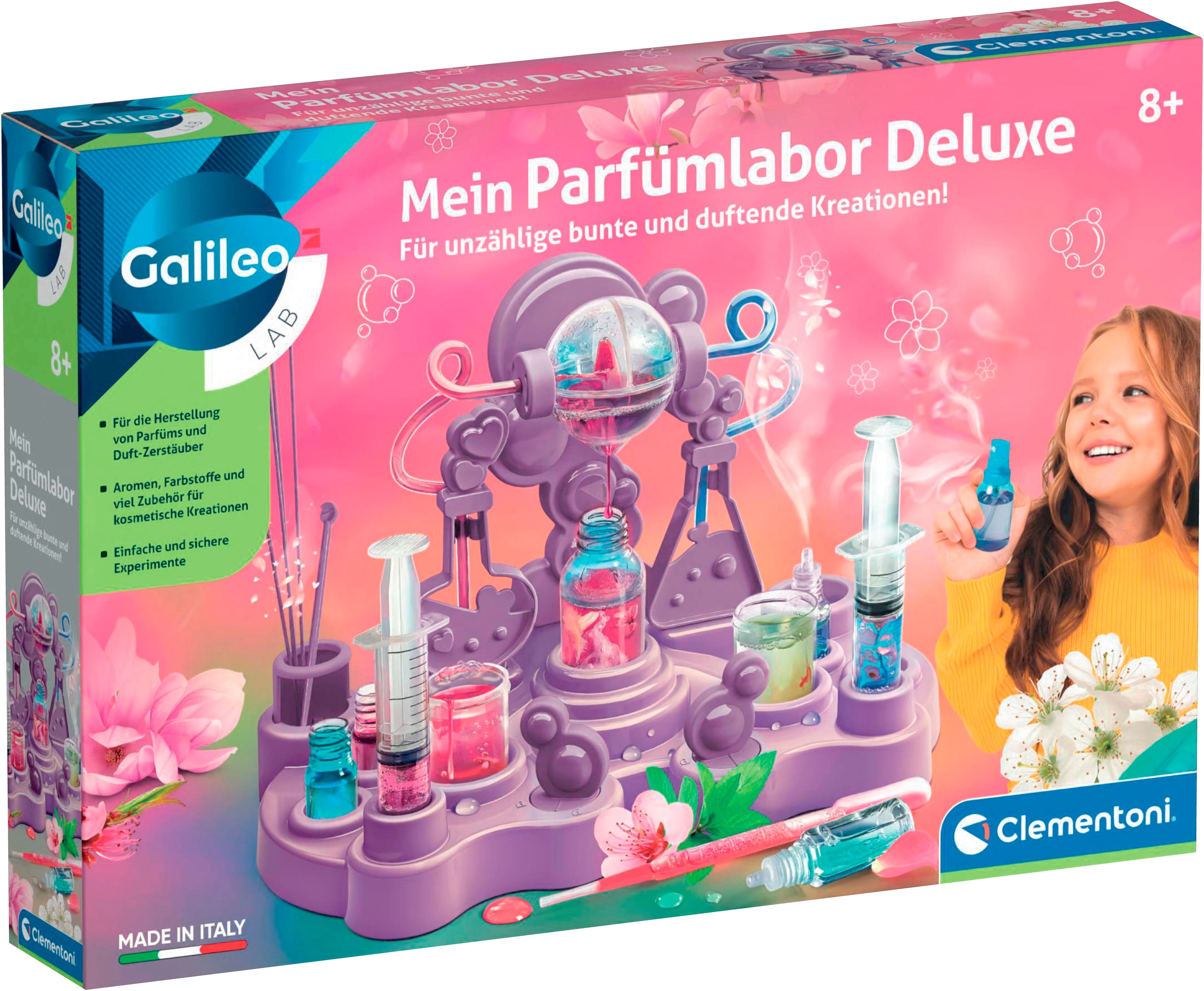 Clementoni® Experimentierkasten Galileo Lab, Galileo Parfüm Labor Deluxe, Made in Europe