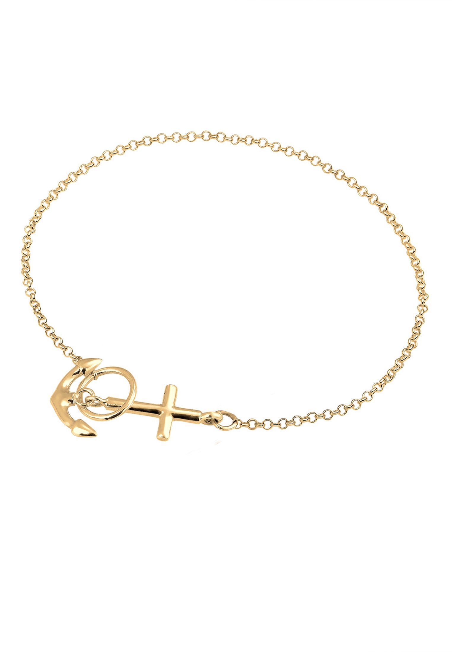 Elli Armband Anker Kreuz 925 Silber (kein Set, 1-tlg), Anker günstig online kaufen
