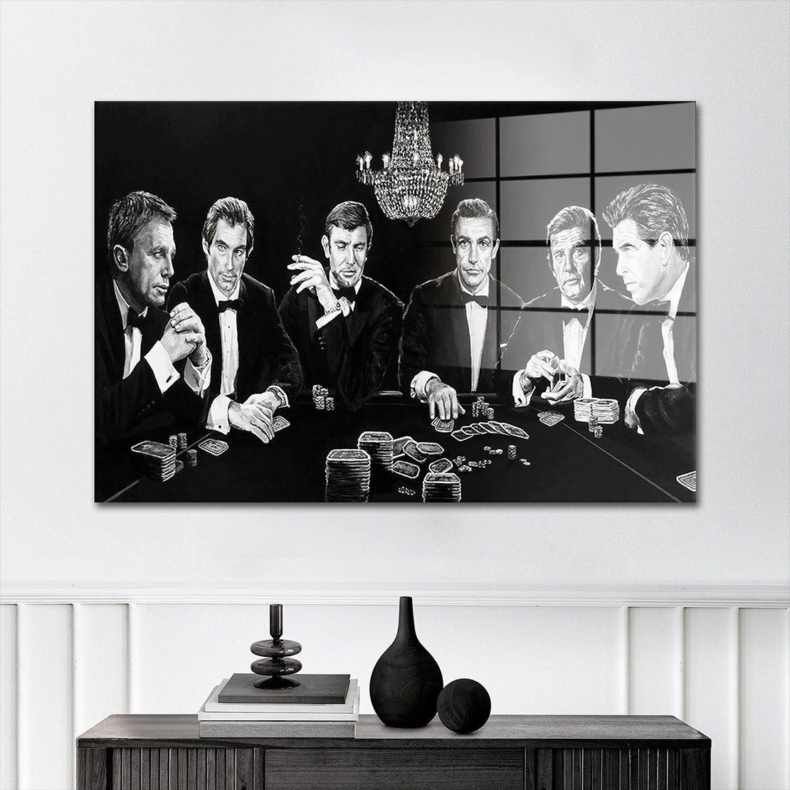 Artedinoi Acrylglasbild Modern Bond Family Style Kunst Acrylglas Wandbild Bild Wanddeko Wohnzi