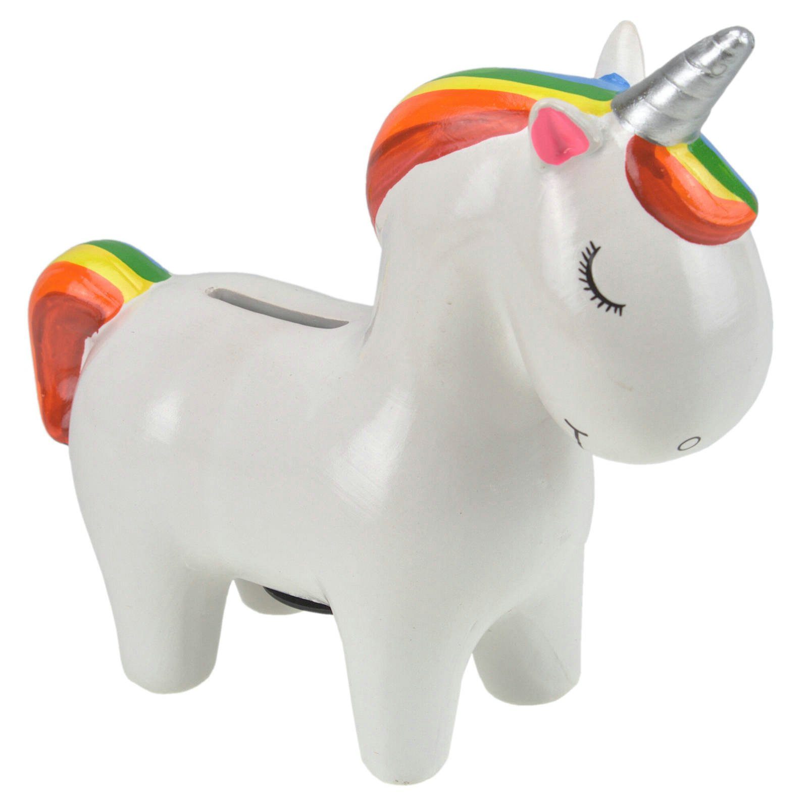 Out of the Blue Spardose Spardose Einhorn mit Schlüssel - Weiß - Keramikspardose Unicorn, mit Schlüssel