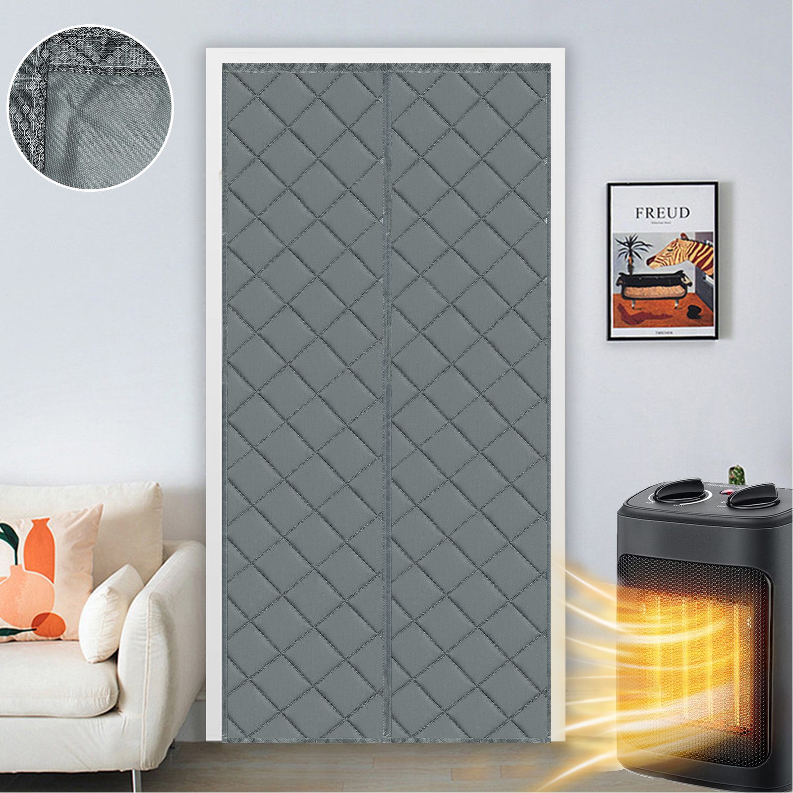 Sunicol Türvorhang Magnetisch Thermo Türvorhang Kälteschutz günstig online kaufen