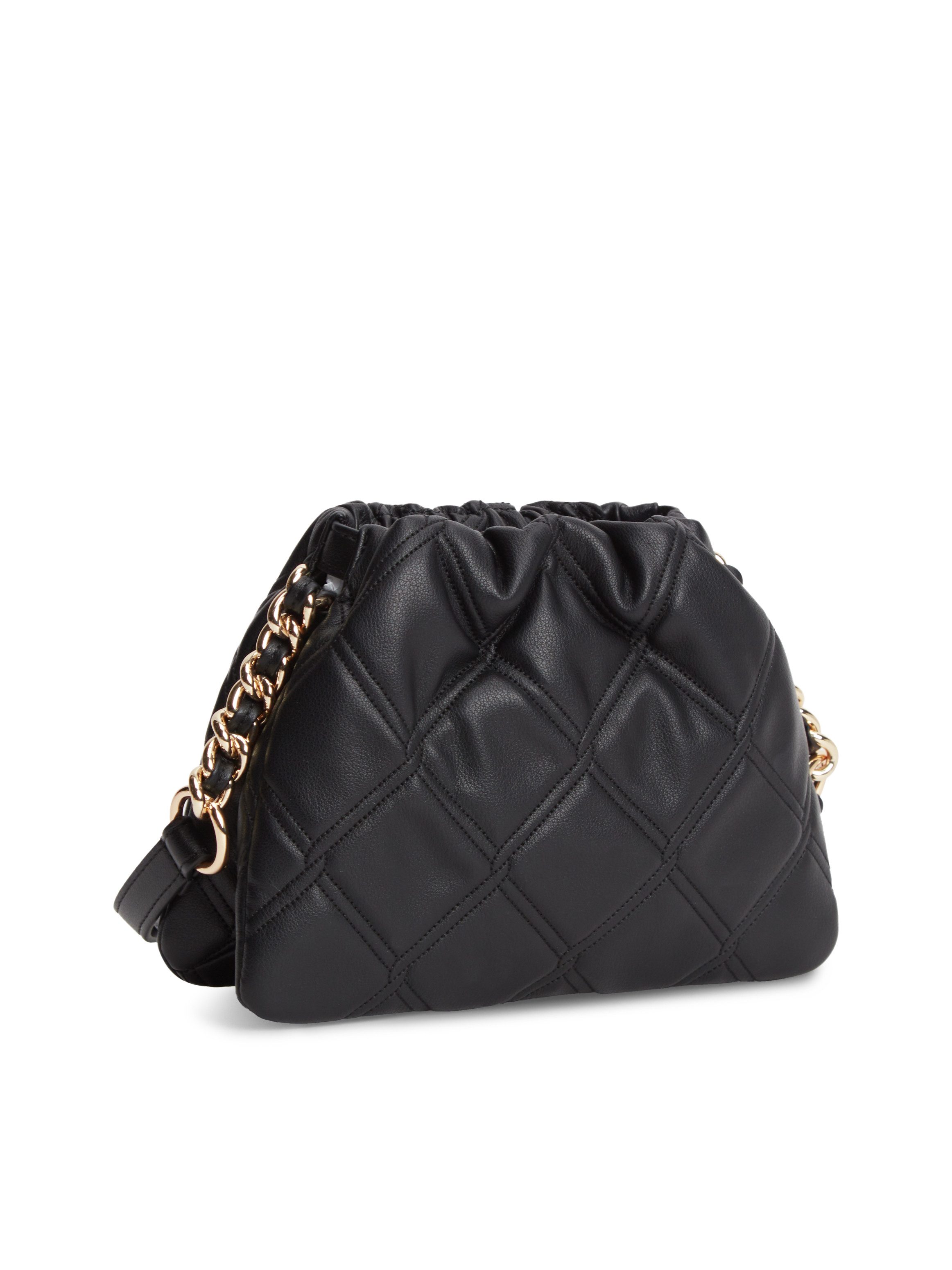 Tommy Hilfiger Umhängetasche TH FEMININE MINI CROSSOVER, Damen Schultertasche, Handtasche mit goldfarbener Zierkette