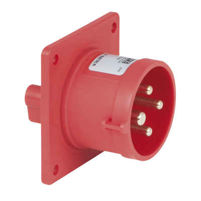 PCE Kabelverbinder-Sortiment PCE CEE 16 A/400 V 4-pin Socket male Rot - IP44