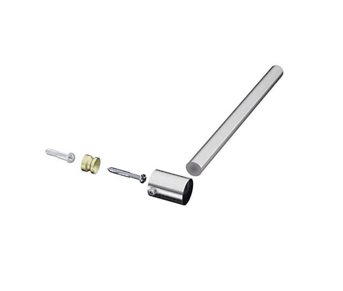 Garduna Treppenläuferstange Teppichstangen/Treppenstangen - Set inkl. Endhalter (1-St., Komplett-Set)