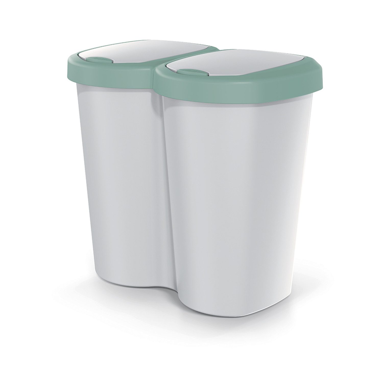 Keden Mülleimer Compacta B Duo 40 L, ein Fach, zwei Deckel