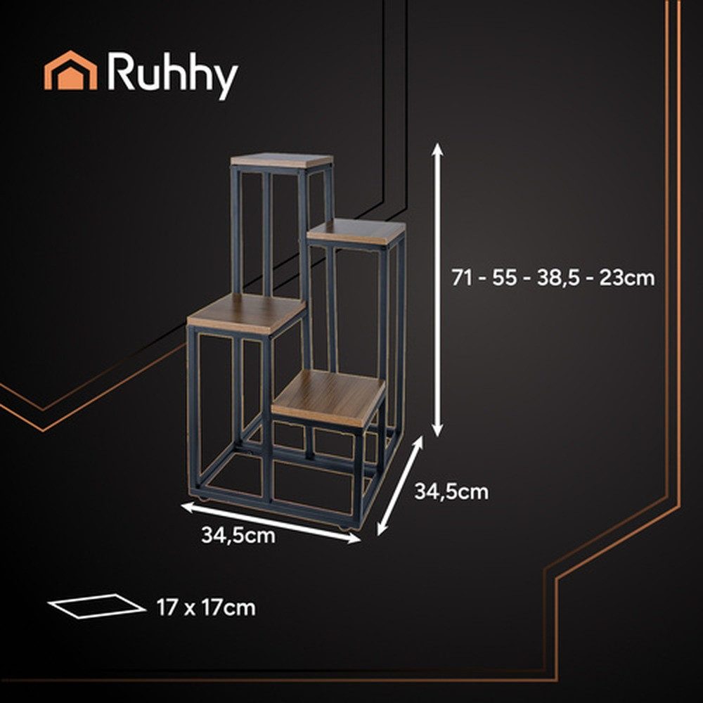 Ruhhy Standregal Dekoregal Blumenständer Standregal, Spar-Set 1-tlg., trägt günstig online kaufen