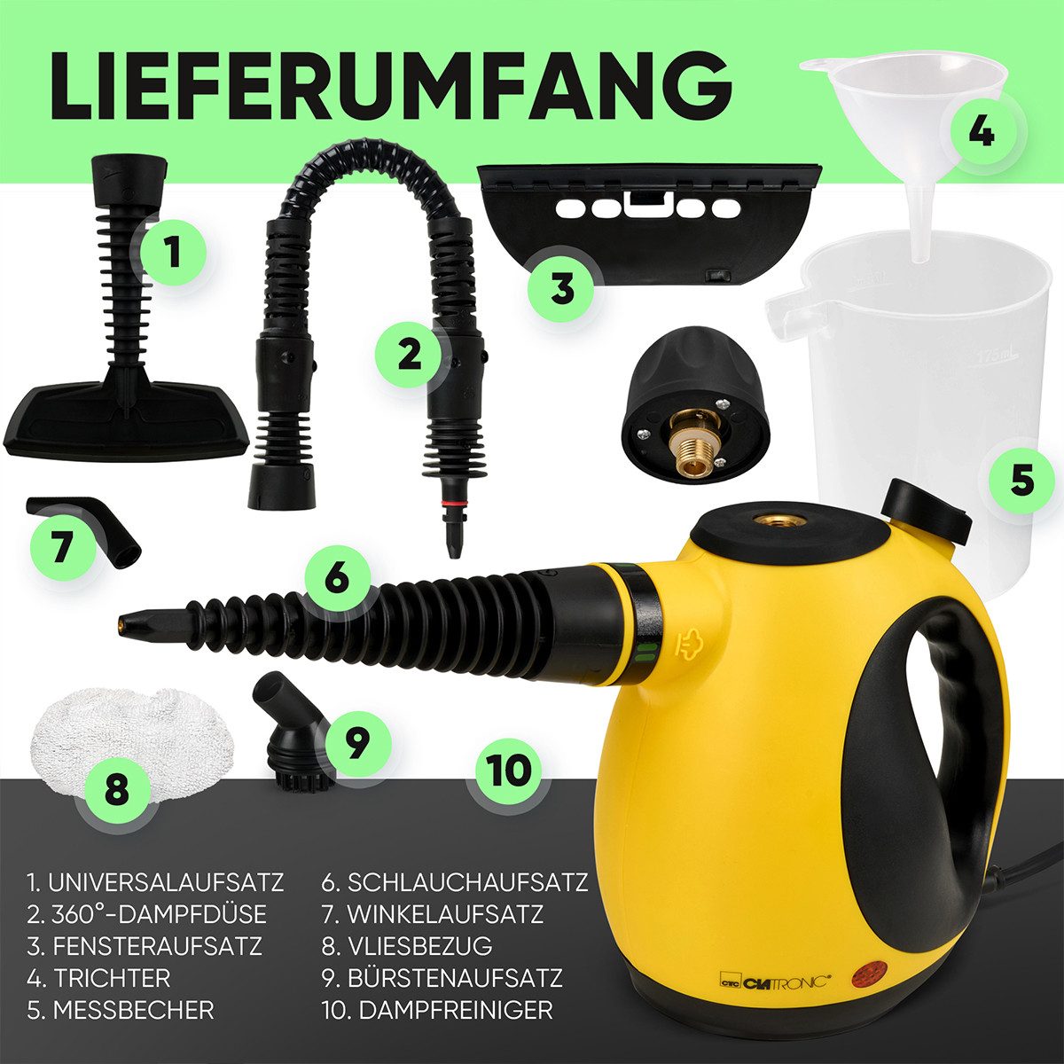 CLATRONIC Dampfreiniger