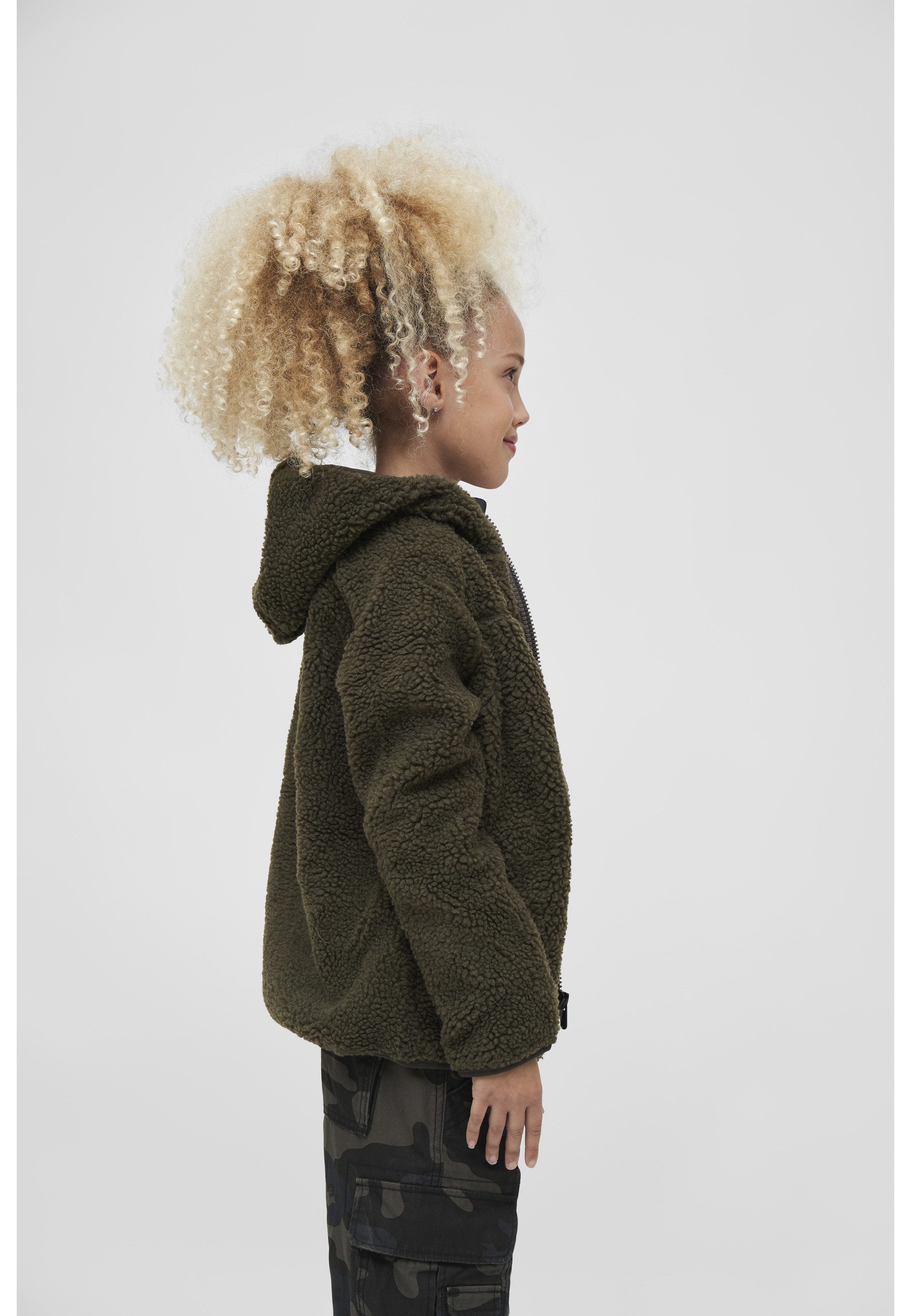 Brandit Allwetterjacke Brandit Damen Kids Teddyfleecejacket Hood (1-St)