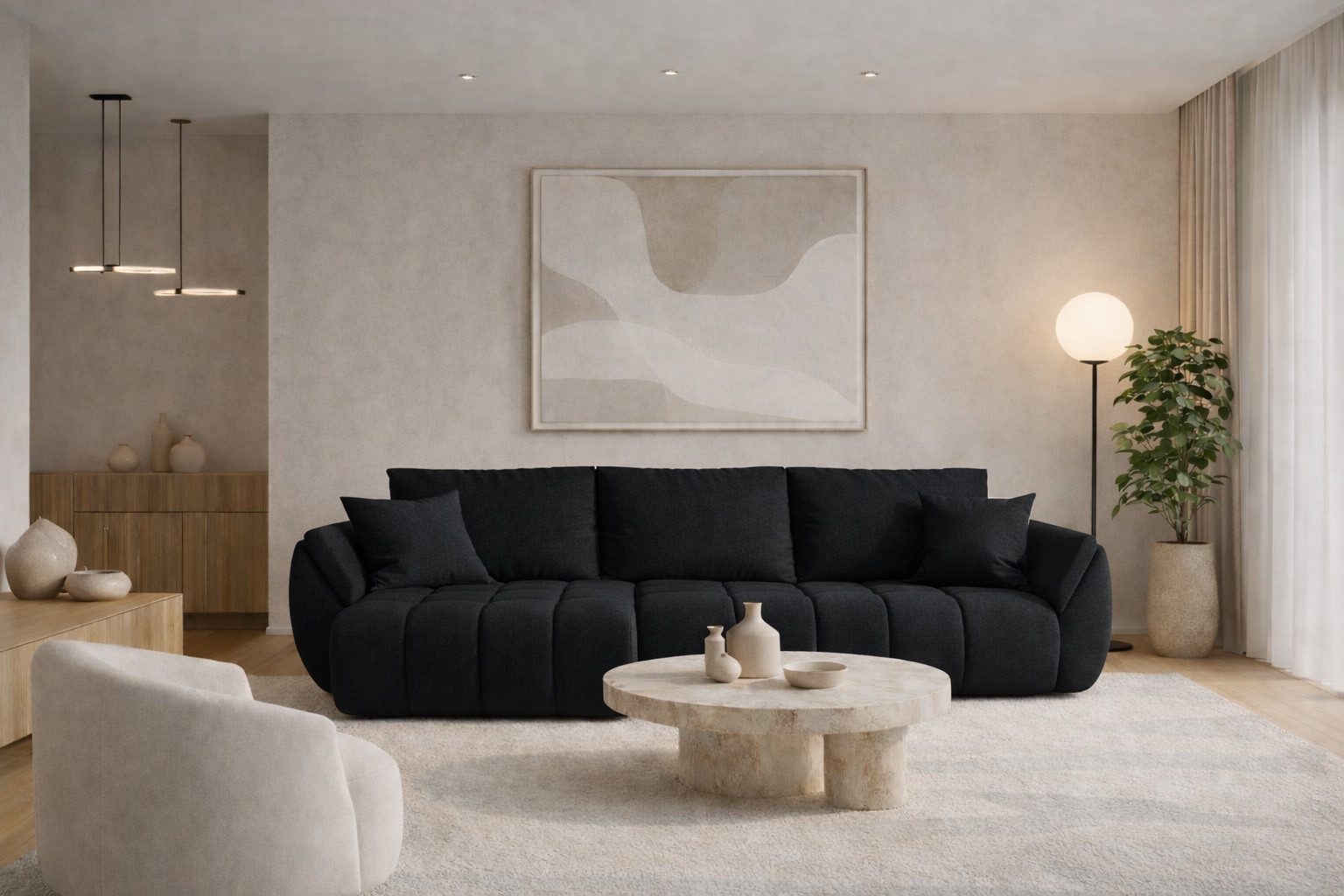 Kaiser Möbel Ecksofa TOKYO PREMIUM im Stoff WIND modernes, Schlaffunktion und Bettkasten, Ecksofa, L-Form,Strapazierfähiger Webstoff WIND,Easy-Clean-Technologie