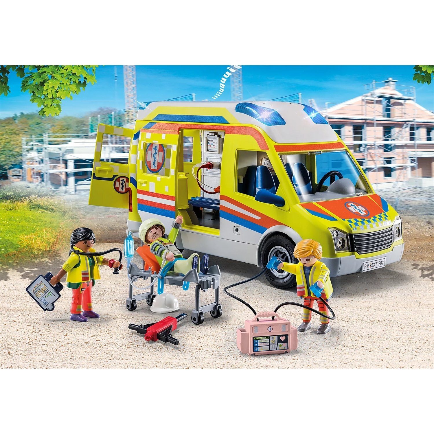 Playmobil® 71202-03 2er-Set Rettungswagen + Rettungshelikopter günstig online kaufen