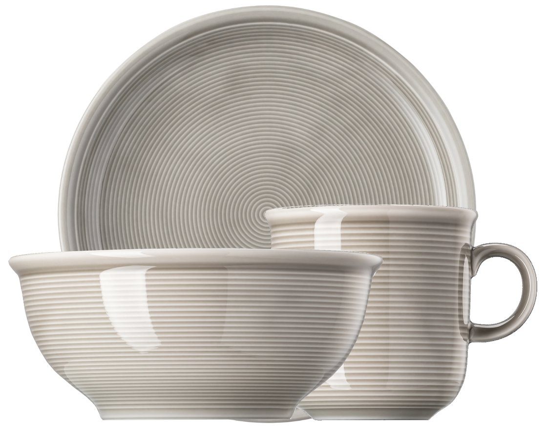 Thomas Porzellan Frühstücks-Set Trend Colour Moon Grey Frühstücksset 3tlg