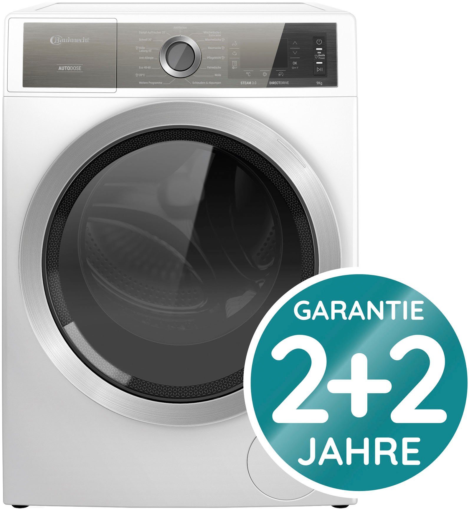 BAUKNECHT Waschmaschine B8 1400 U/min, Jahre 4 DE, kg, 9 Herstellergarantie W946WB AutoDose