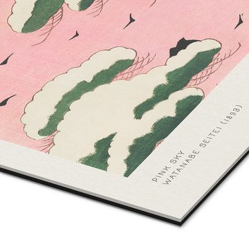 Posterlounge XXL-Wandbild Watanabe Seitei, Japandi - Pink Sky, Wohnzimmer Japandi Malerei