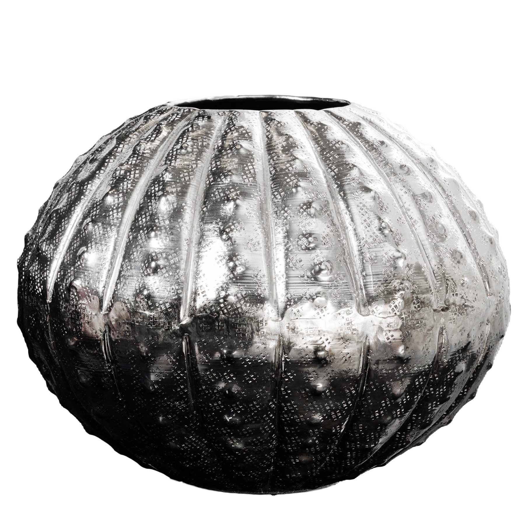riess-ambiente Dekovase ABSTRACT 30cm silber (Einzelartikel, günstig online kaufen