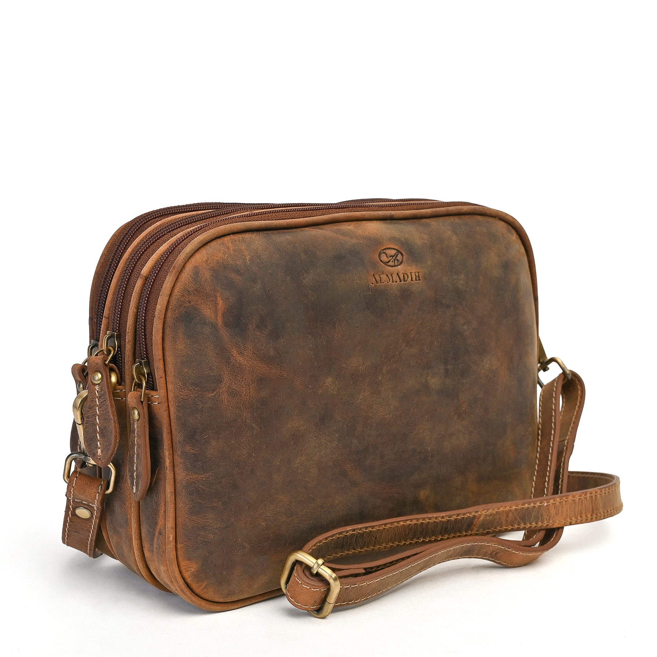 ALMADIH Schultertasche Leder Damentasche GEMMA Umhängetasche Ledertasche günstig online kaufen