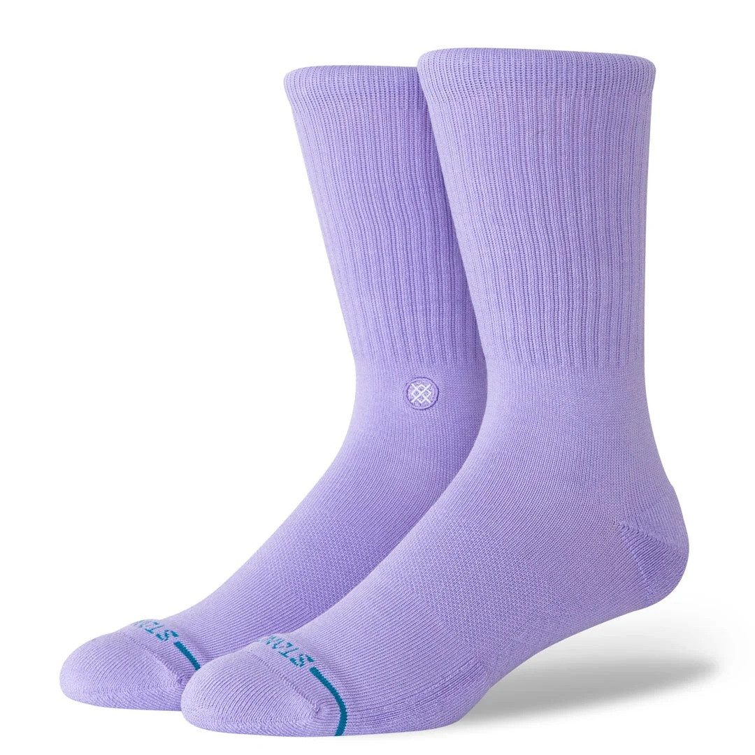 Stance Socken Tagessocke Crew Icon (verstärkte Fersen- und Zehenpartie) violett