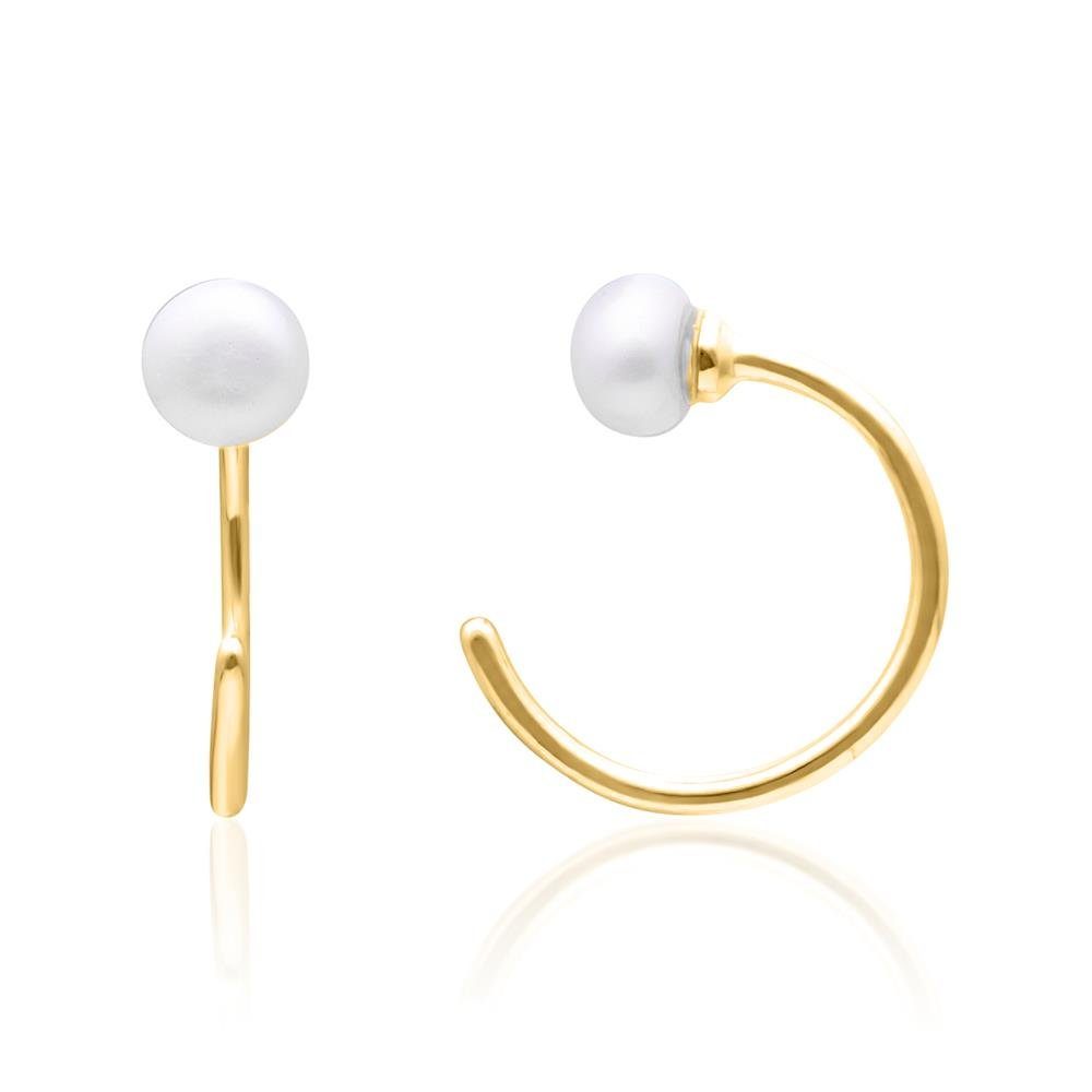 JEWLIX Paar Ohrstecker JEWLIX Damen Ear Cuffs aus 925er Silber, gold, Süßwa günstig online kaufen
