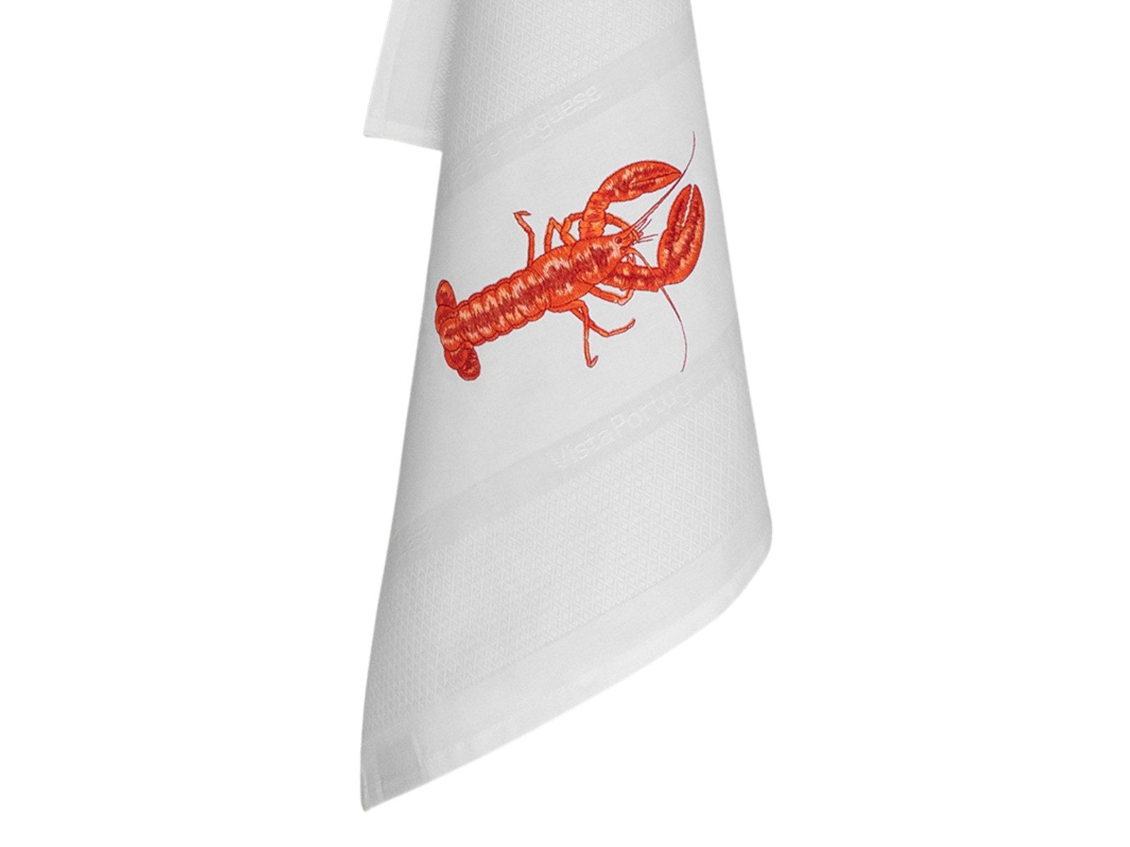 Vista Portuguese Geschirrtuch Geschirrtuch Lobster weiß 50x70cm