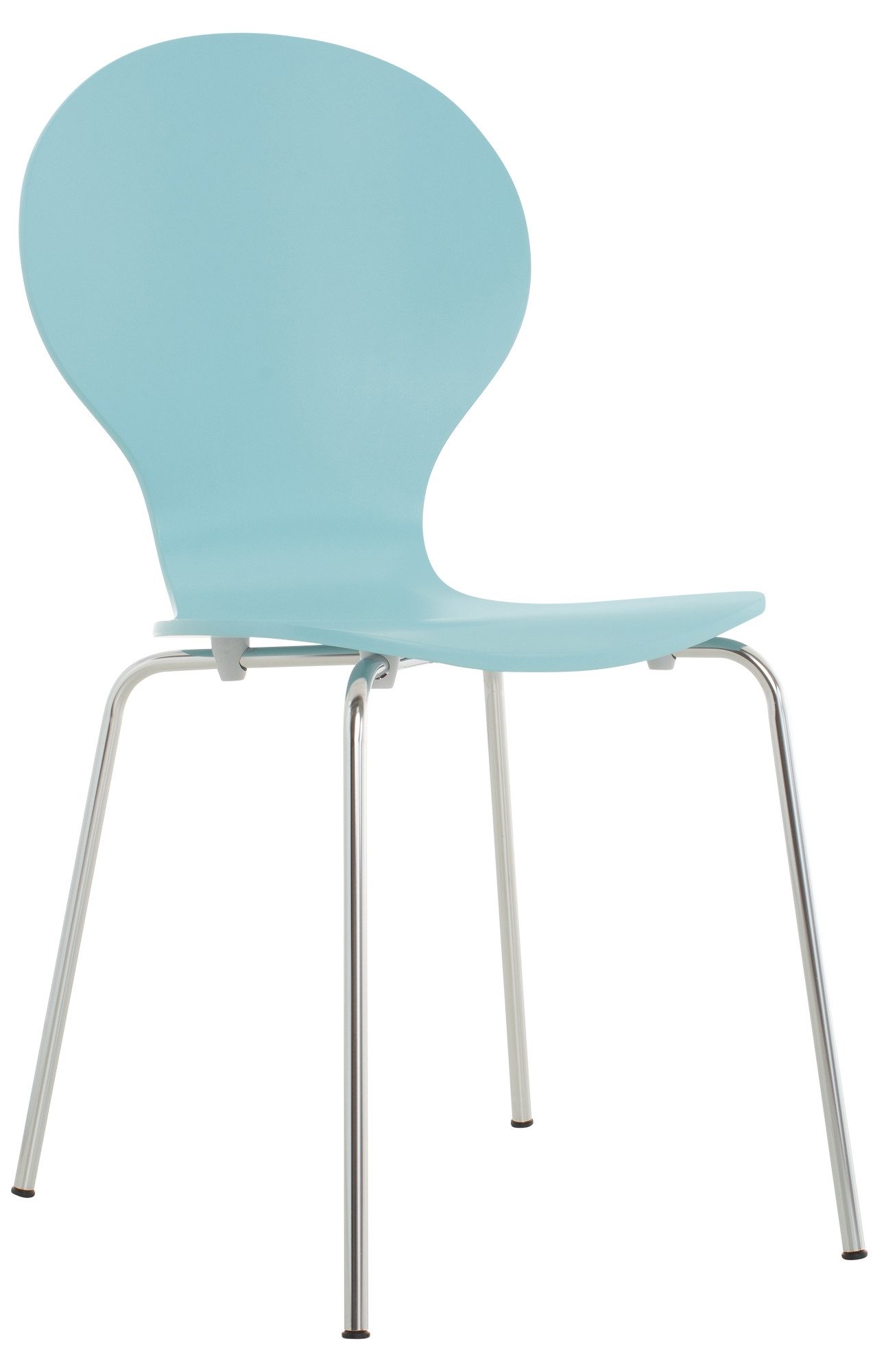 furnicato Besucherstuhl Diego 86x43x45 cm hellblau (1 St)