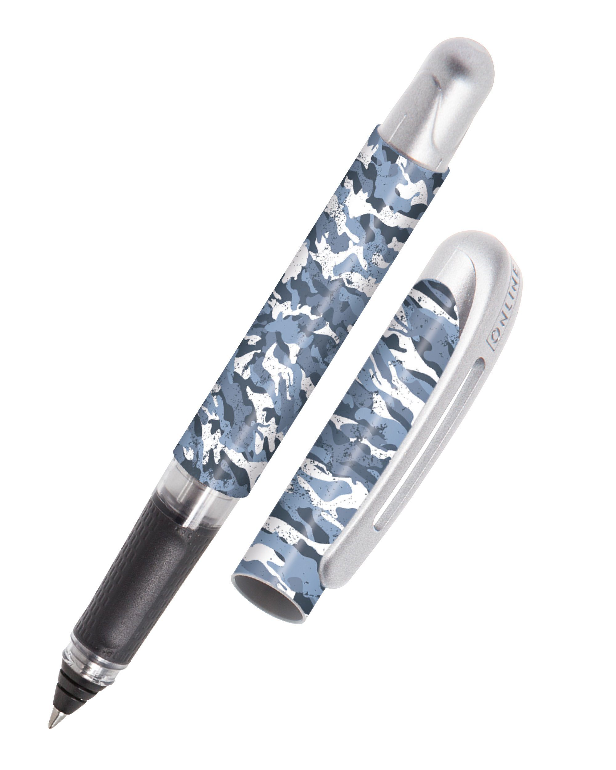 Online Pen Tintenroller College Tintenpatronen-Rollerball, ergonomisch, ideal für die Schule, hergestellt in Deutschland Camouflage