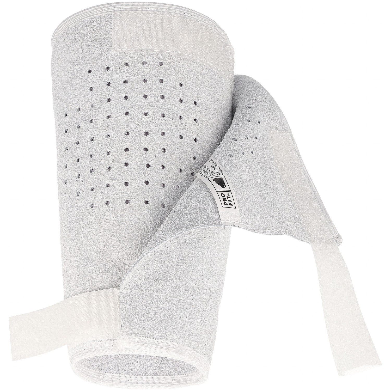 PRO FIT by Fitzner Leder-Arbeitshandschuhe Leder Pulsschutz, 20 cm,Klettverschluss, natur
