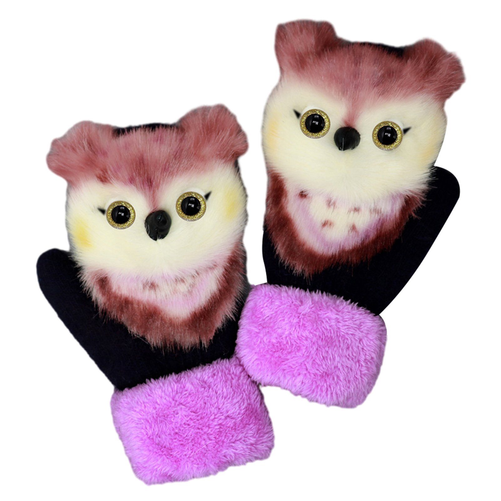 Damen Niedliche Trikot-Handschuhe Atmungsaktive H Warme, Erwachsener Für Winter-Tierhandschuhe Halten Blusmart