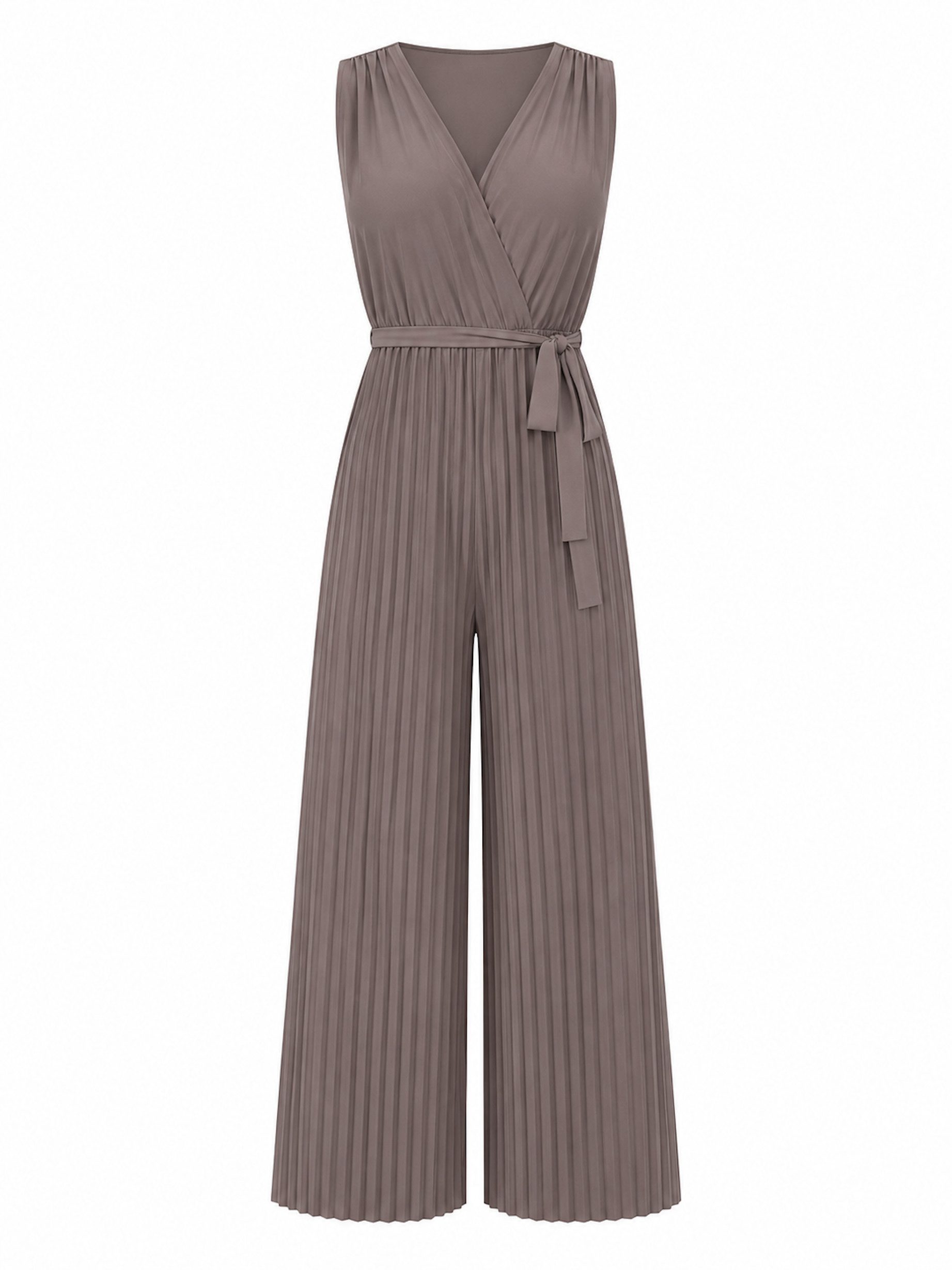 Worldclassca Jumpsuit Worldclassca Jumpsuit Pleated Overalls mit Gürtel Ärmellos Sommer Neu Neue Kollektion - Stilvolle und gemütliche Sommer Mode für Damen