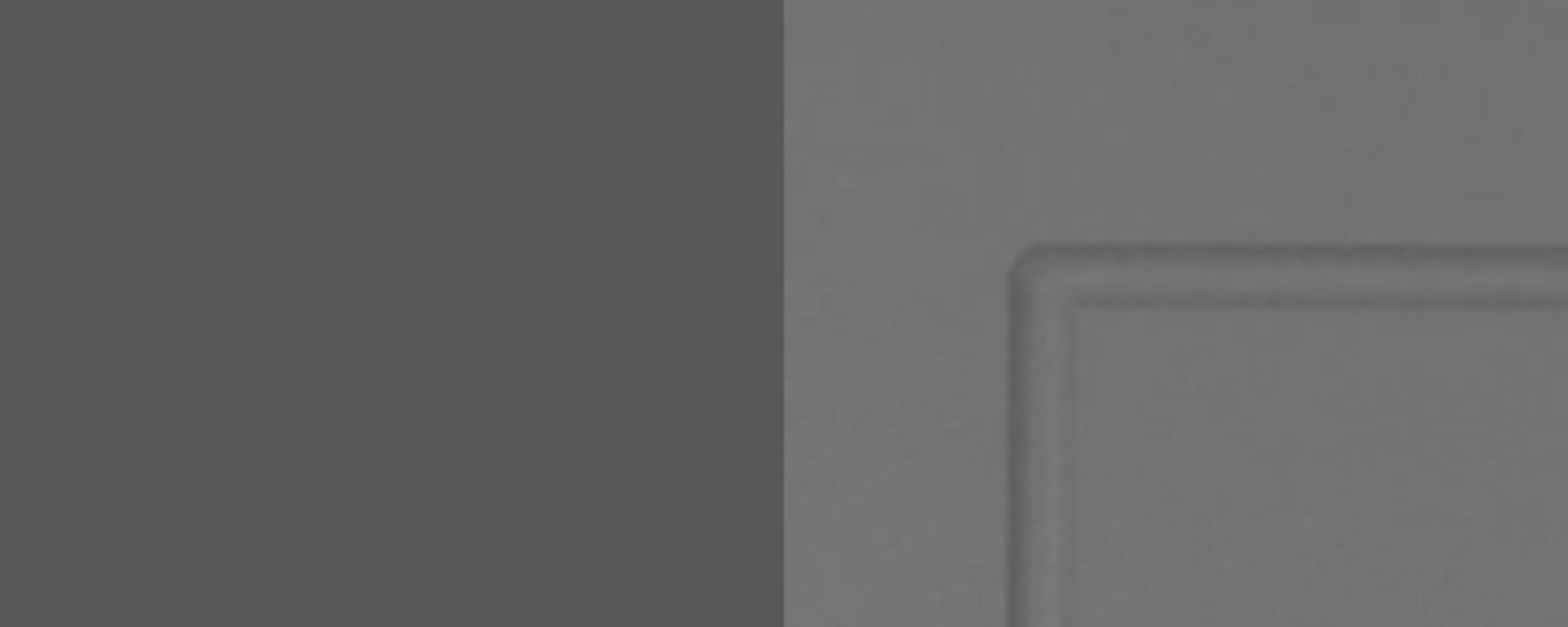 Feldmann-Wohnen Klapphängeschrank MDF) (Fronten Faserplatte, Fräsungen Klappe mit mit Korpusfarbe 30cm dust Soft-Close-Funktion, und Kvantum Klappe, und matt Ecken, grey 1 Gasdruckdämpfer, dekorativen abgerundeten wählbar Front- leicht