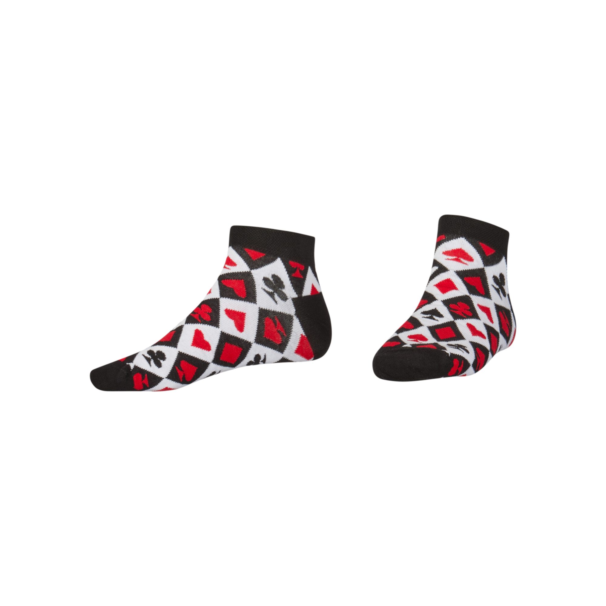 AbgeStrumpft Sneakersocken Abgestrumpft Sneaker Kartenspiel (1 Paar, 1-Paar, 1 Paar) lustiges Design