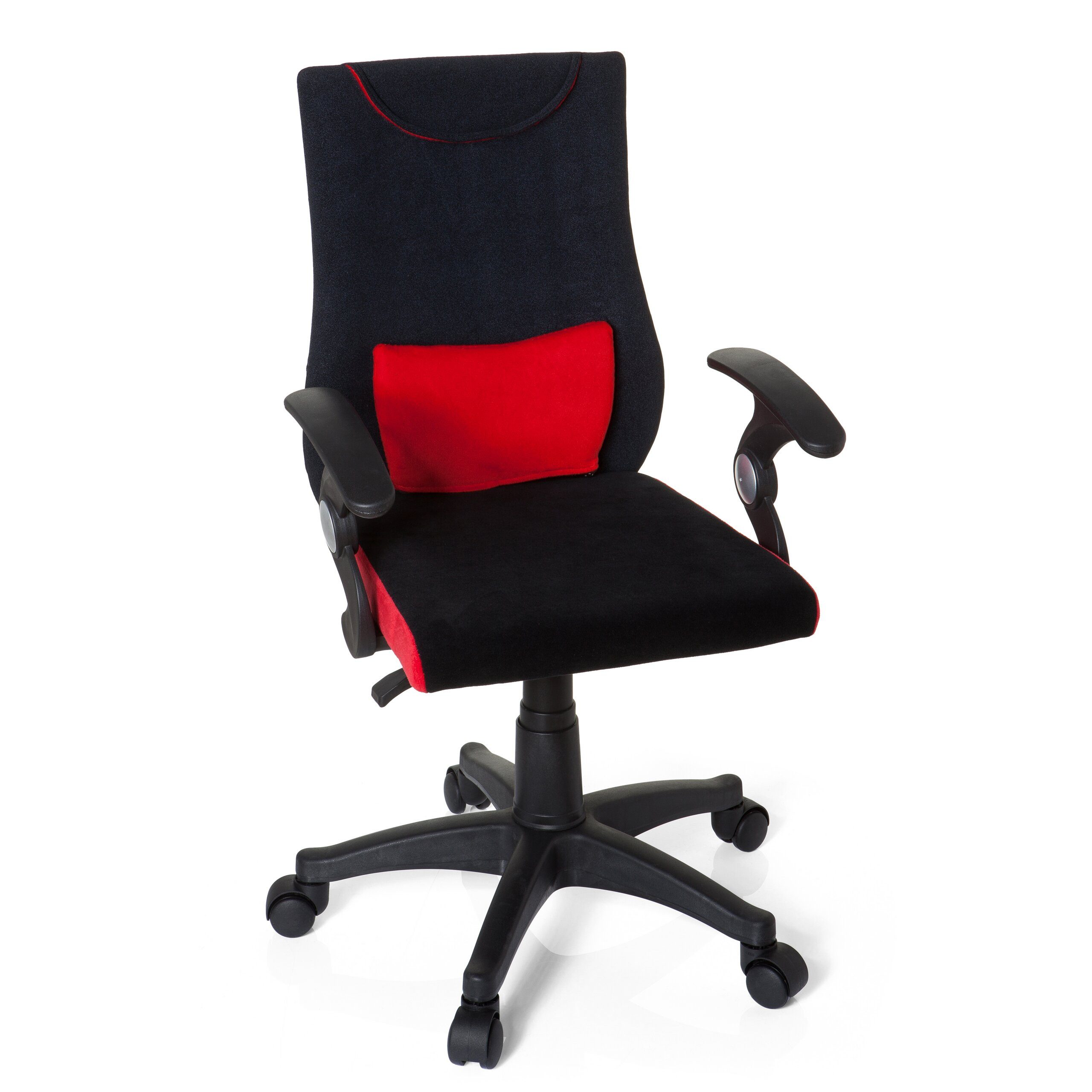 hjh OFFICE Drehstuhl Kinderdrehstuhl Kiddy Pro Al Stoff mit Armlehnen (1 St), Kinder Bürostuhl mitwachsend, ergonomisch