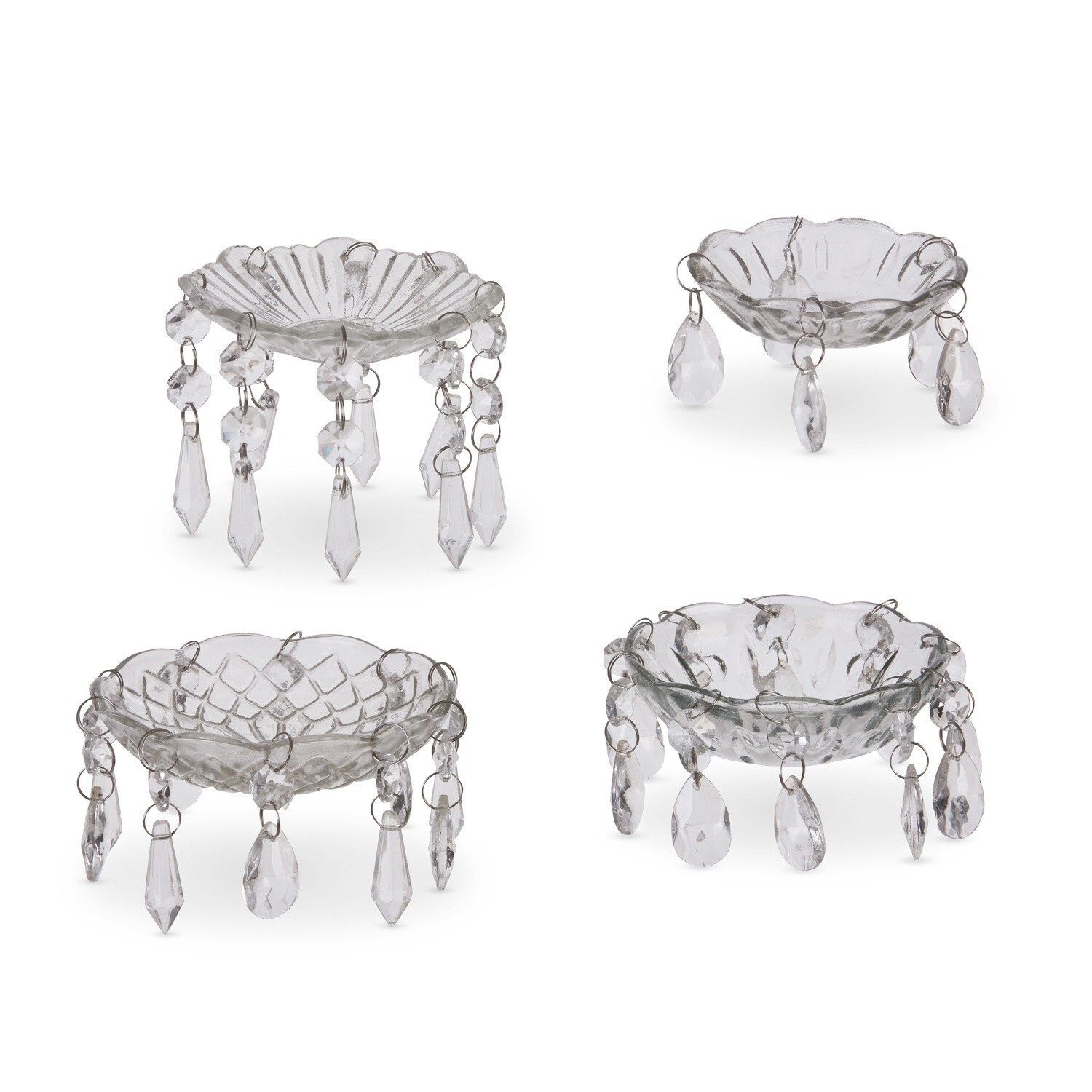 Mirabeau Kerzenständer Kerzenteller 4er Set Pontarion klar günstig online kaufen