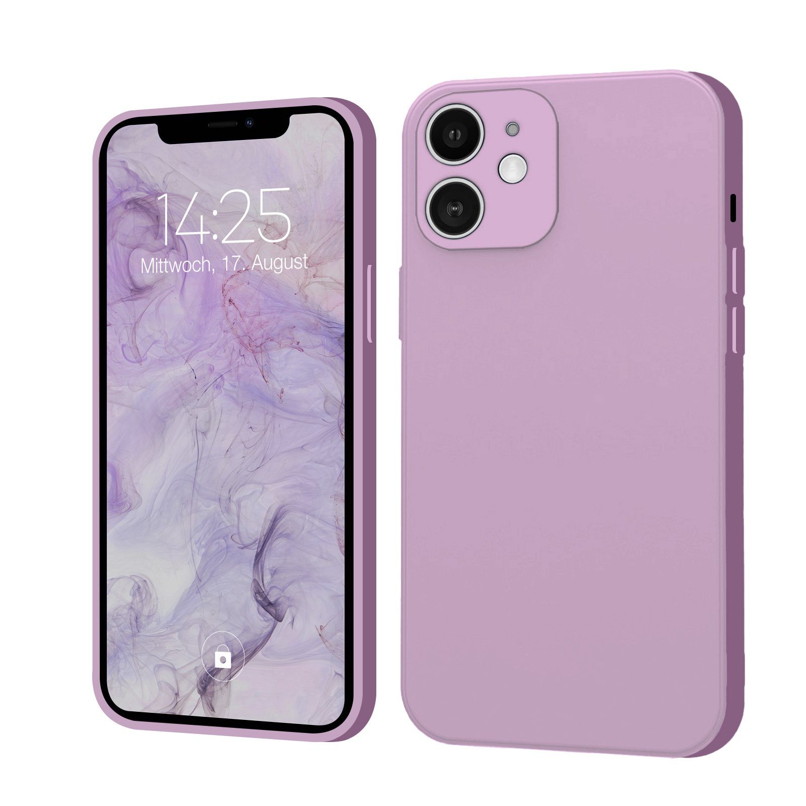 Tec-Expert Handyhülle SoftGrip Cover Hülle für Apple iPhone 11, Cover Bumper Case viele Farben wahlweise mit Glas
