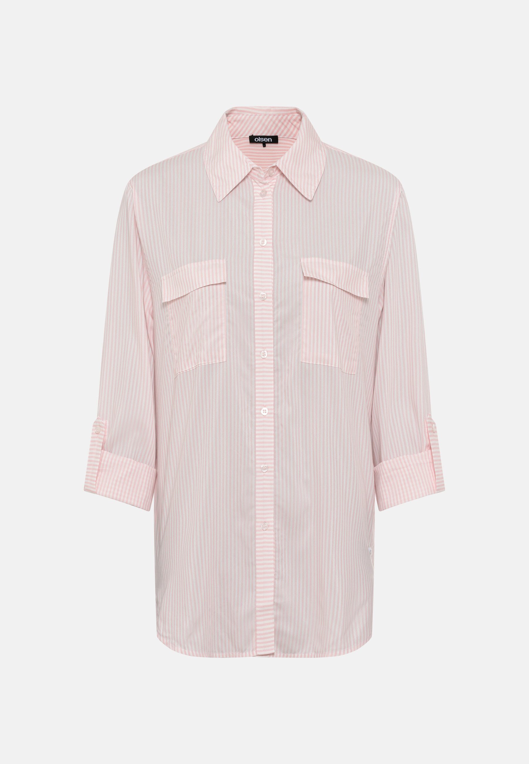 Olsen Hemdbluse mit vertikalen Streifen