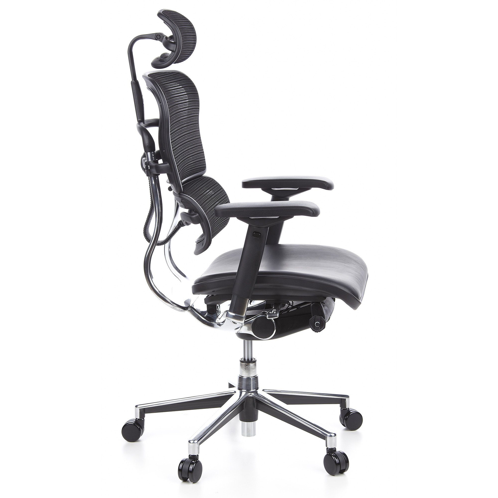 ERGOHUMAN hjh Luxus Bürostuhl Leder OFFICE ergonomisch Drehstuhl Chefsessel (1 St),