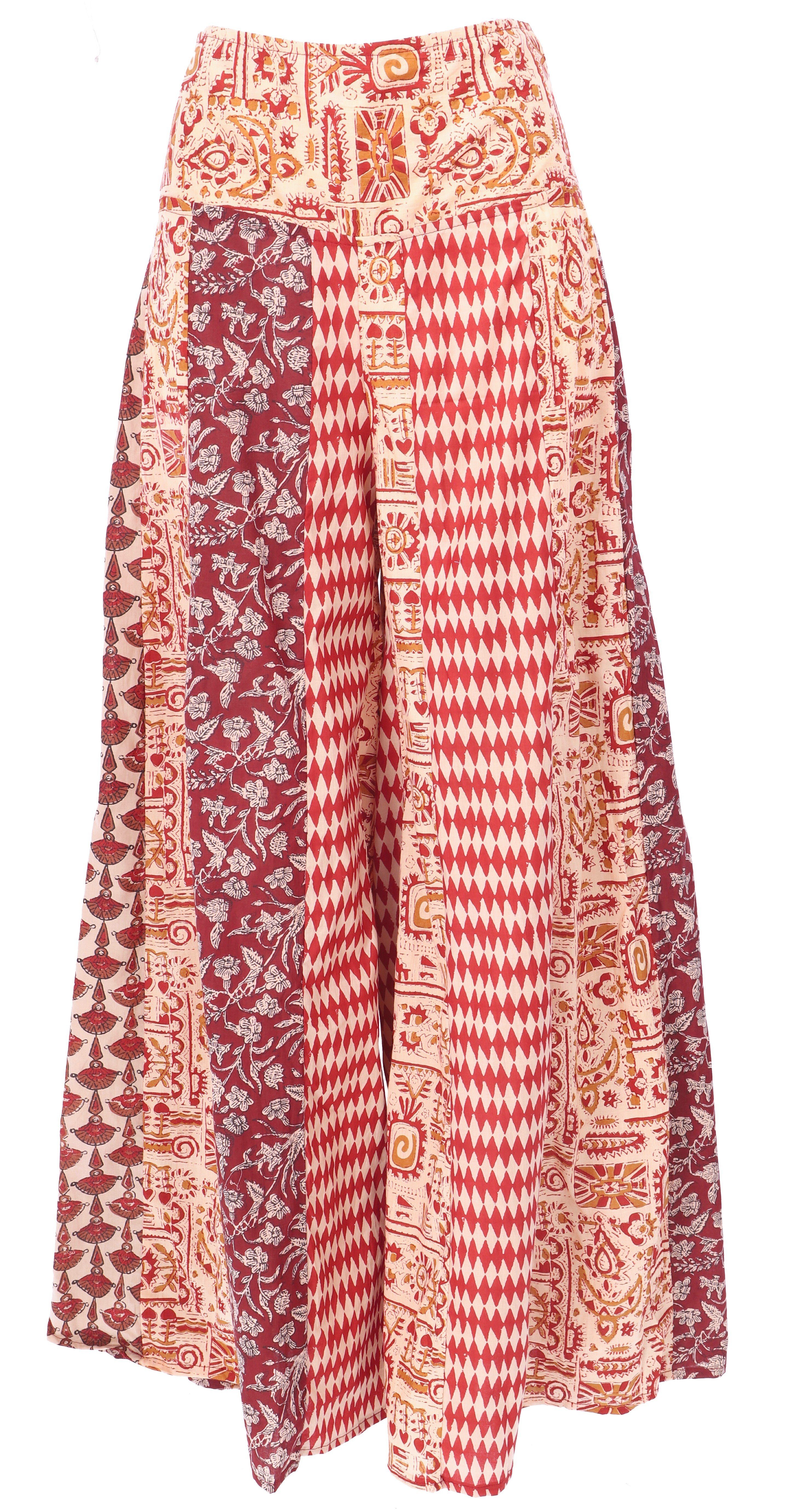 Guru-Shop Relaxhose Patchwork Palazzohose, Hippie chic günstig online kaufen