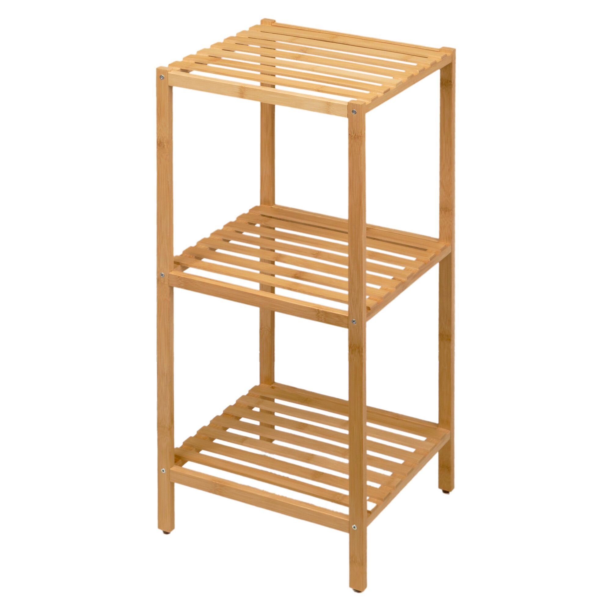 Badregal Regal aus Bambus BAMY, 32 x 33 x 77,5 cm