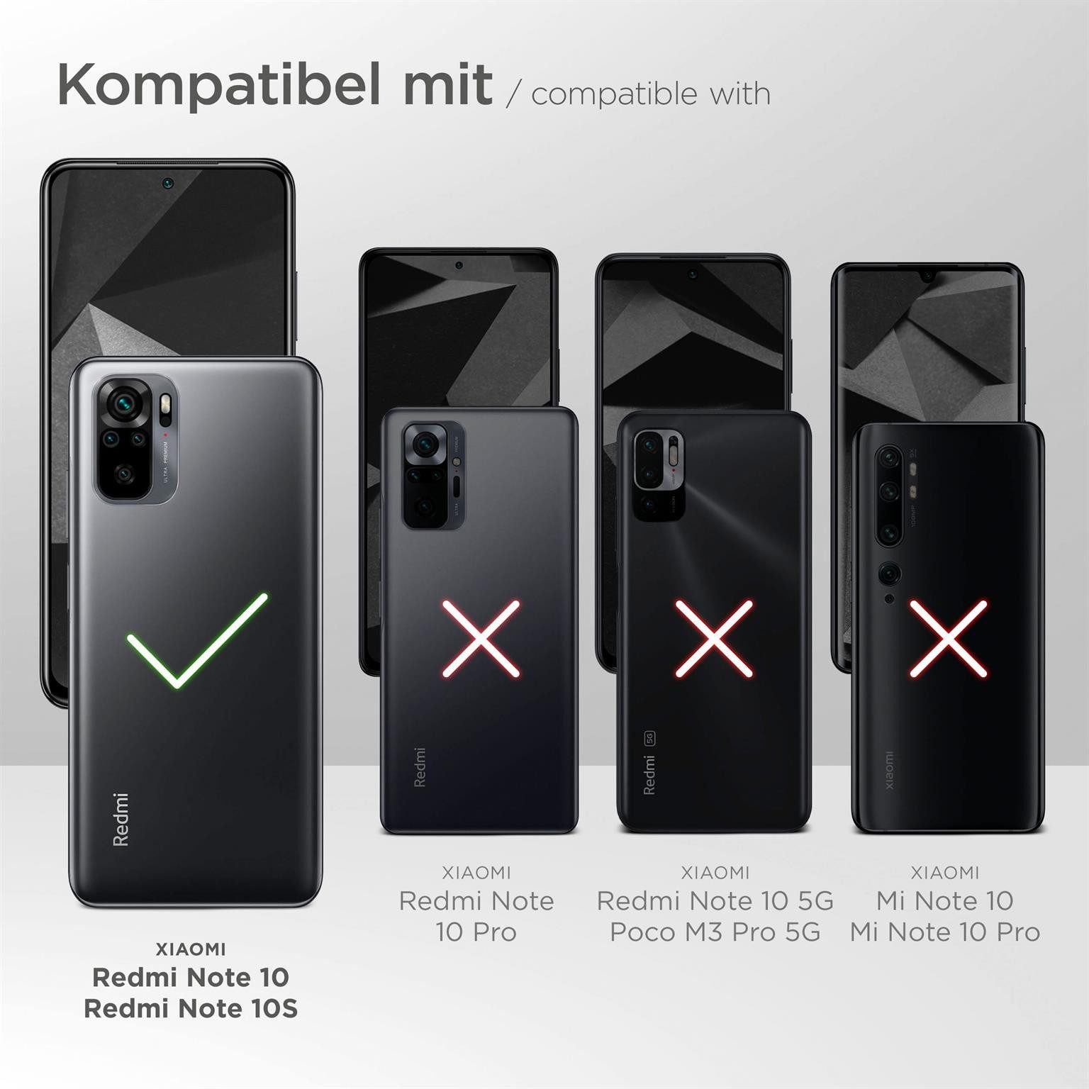 moex Handyhülle für Redmi Note 10S Hülle Glitzer Dünn Sparky Case Clear 6,43 Zoll, Silikon Schutzhülle Durchsichtig Design Glitzerhülle Cover Ultra Slim