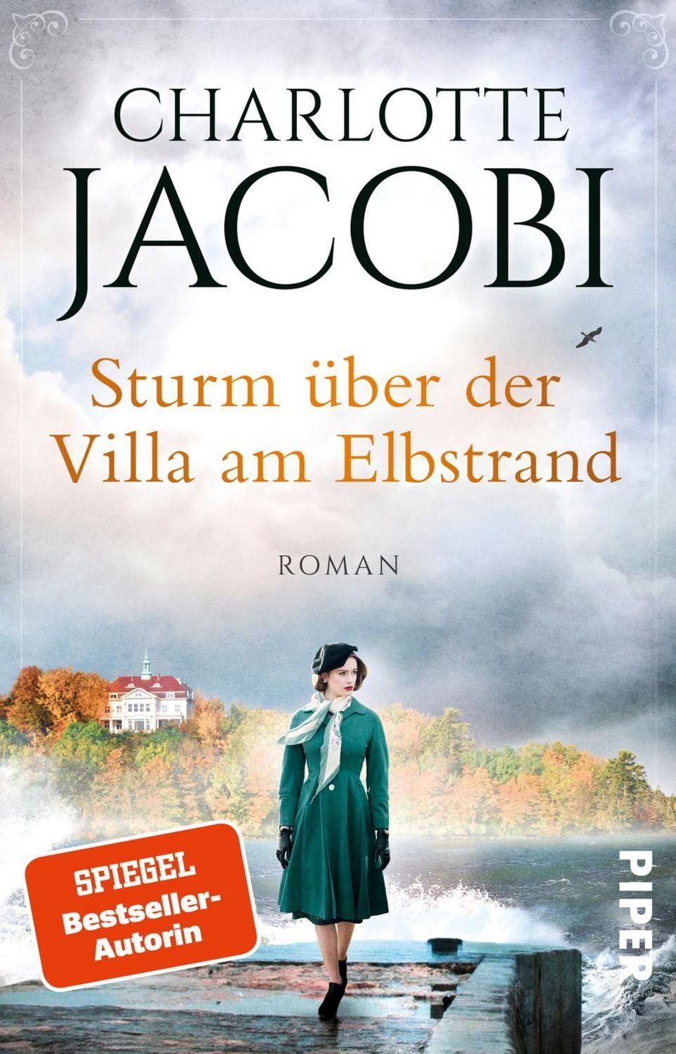 Sturm über der Villa am Elbstrand / Charlotte Jacobi