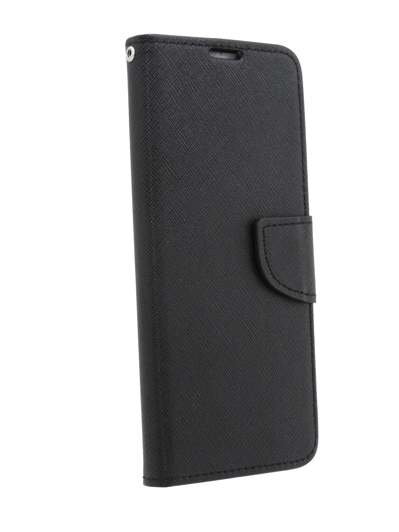 Handytasche PLAY Schutzhülle MOTOROLA Buch Handy Brieftasche kompatibel mit "Fancy" Kartenfach G7 MOTO cofi1453 Schwarz Etui mit Hülle Tasche Standfunktion,